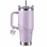 Kezvo Lavender Insulated Tumbler With Handle - Image 2