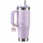 Kezvo Lavender Insulated Tumbler With Handle - Image 3