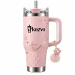 Kezvo Pink Insulated Tumbler Floral Charm