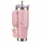 Kezvo Pink Insulated Tumbler Floral Charm - Image 3